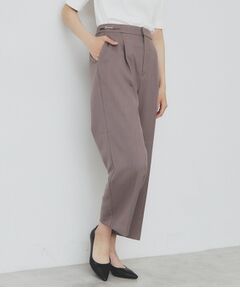 index / インデックス ショート・ハーフ・半端丈パンツ | サイドビット付きストレッチワイドパンツ【洗濯機洗い可/吸水速乾/防シワ】