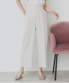 index / インデックス ショート・ハーフ・半端丈パンツ | サイドビット付きストレッチワイドパンツ【洗濯機洗い可/吸水速乾/防シワ】