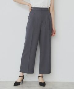 index / インデックス ショート・ハーフ・半端丈パンツ | サイドビット付きストレッチワイドパンツ【洗濯機洗い可/吸水速乾/防シワ】