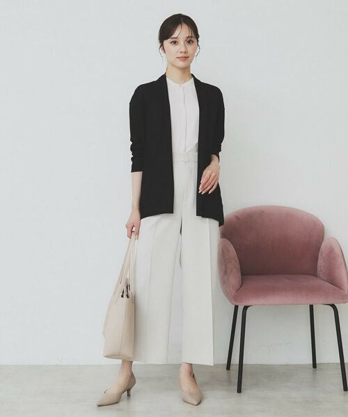 index / インデックス ショート・ハーフ・半端丈パンツ | サイドビット付きストレッチワイドパンツ【洗濯機洗い可/吸水速乾/防シワ】 | 詳細12