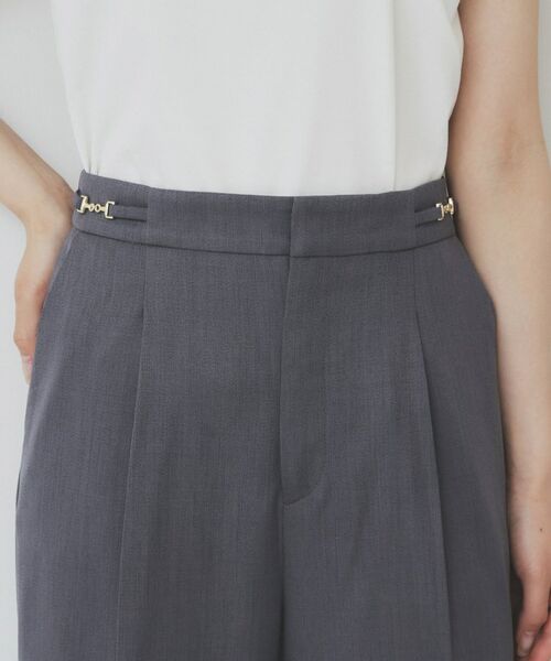 index / インデックス ショート・ハーフ・半端丈パンツ | サイドビット付きストレッチワイドパンツ【洗濯機洗い可/吸水速乾/防シワ】 | 詳細21