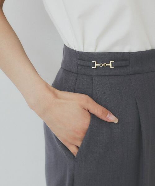 index / インデックス ショート・ハーフ・半端丈パンツ | サイドビット付きストレッチワイドパンツ【洗濯機洗い可/吸水速乾/防シワ】 | 詳細24