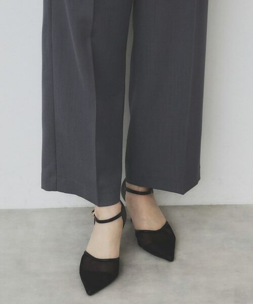 index / インデックス ショート・ハーフ・半端丈パンツ | サイドビット付きストレッチワイドパンツ【洗濯機洗い可/吸水速乾/防シワ】 | 詳細25