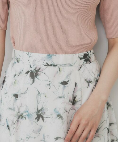 index / インデックス スカート | シアーフラワーフレアスカート【洗濯機洗い可】 | 詳細23
