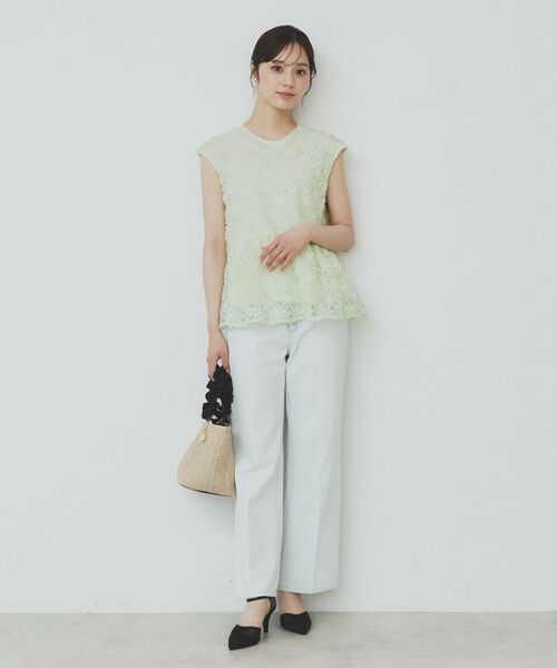 index / インデックス シャツ・ブラウス | フラワーチュール刺繍ペプラムブラウス【洗える】 | 詳細6