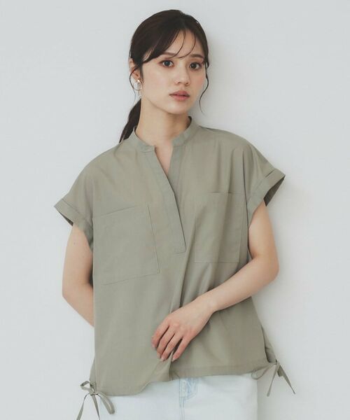 index / インデックス シャツ・ブラウス | ダブルポケットスキッパーシャツ【洗濯機洗い可/イージーアイロン】 | 詳細5