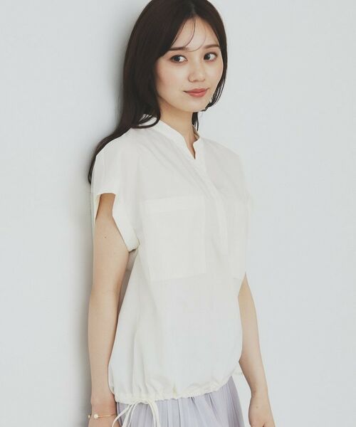 index/インデックス ダブルポケットスキッパーシャツ【洗濯機洗い可/イージーアイロン】 オフホワイト(003) 38(M) index/インデックス ダブルポケットスキッパーシャツ【洗濯機洗い可/イージーアイロン】 オフホワイト(003) 38(M)