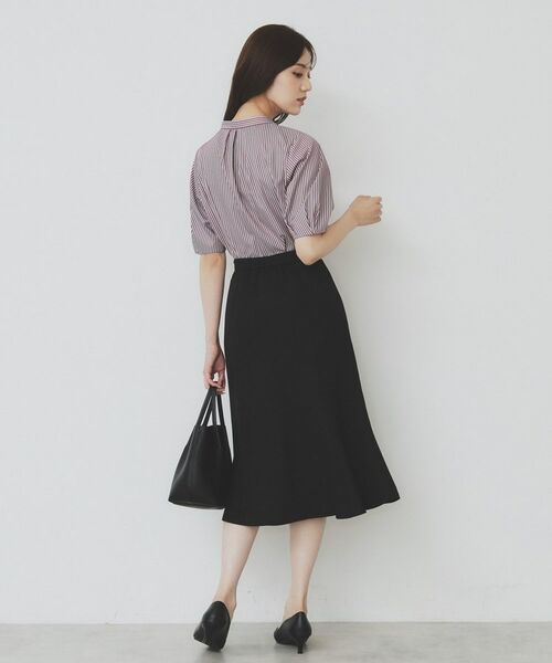 index / インデックス シャツ・ブラウス | バンドカラータックブラウス【洗濯機洗い可/イージーアイロン/防シワ】 | 詳細7