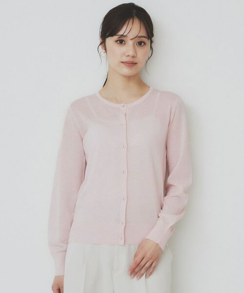 index / インデックス カーディガン・ボレロ | 《7色展開/XS-LLサイズ》ビジューボタンクルーネックカーディガン【洗濯機洗い可】 | 詳細29
