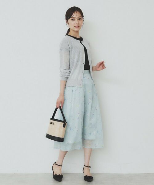 index / インデックス カーディガン・ボレロ | 《7色展開/XS-LLサイズ》ビジューボタンクルーネックカーディガン【洗濯機洗い可】 | 詳細7