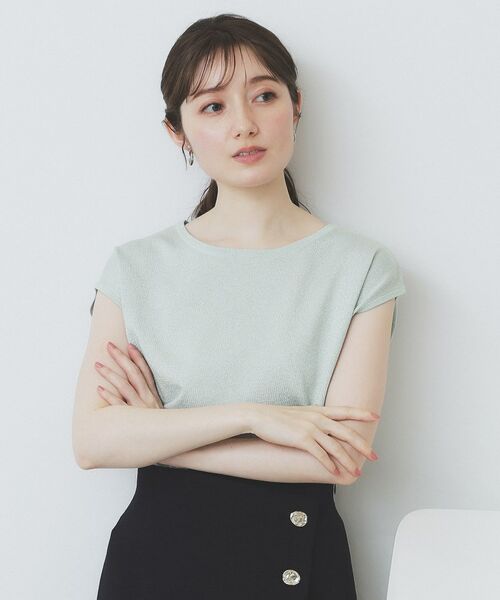 index / インデックス ニット・セーター | 《XS-LLサイズ》フレンチスリーブニット【洗濯機洗い可/抗ピル】 | 詳細15