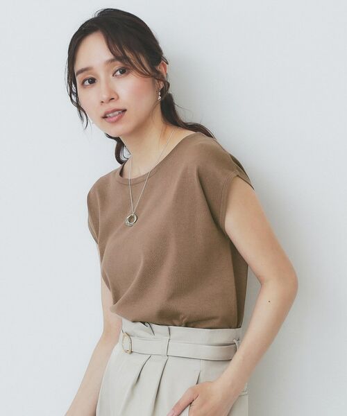 index / インデックス ニット・セーター | 《XS-LLサイズ》フレンチスリーブニット【洗濯機洗い可/抗ピル】 | 詳細3