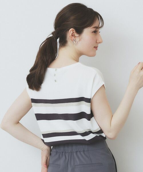 index / インデックス ニット・セーター | 《XS-LLサイズ》フレンチスリーブニット【洗濯機洗い可/抗ピル】 | 詳細7