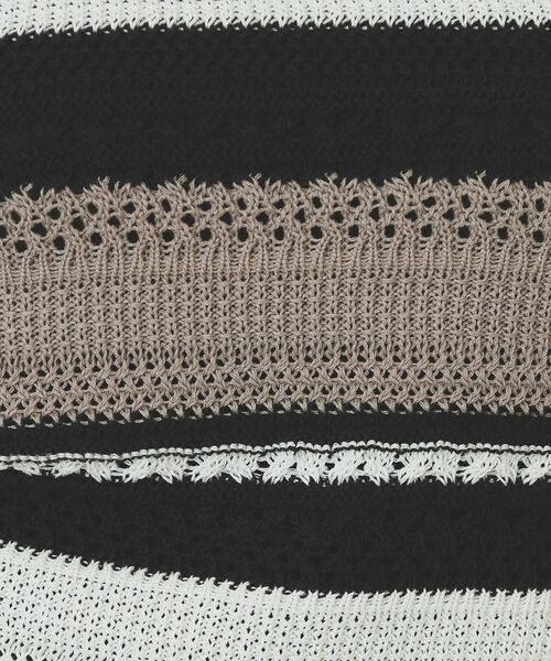 index / インデックス ニット・セーター | 透かし編みノースリーブニット/セットアップ対応【洗濯機洗い可】 | 詳細12