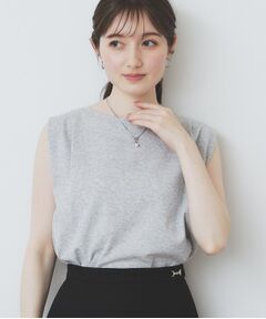 index / インデックス カットソー | タックノースリーブニット【洗濯機洗い可/UVケア/抗ピル】
