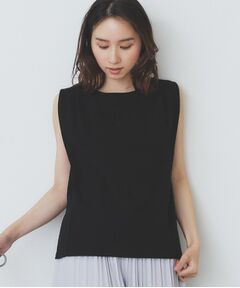 index / インデックス カットソー | タックノースリーブニット【洗濯機洗い可/UVケア/抗ピル】