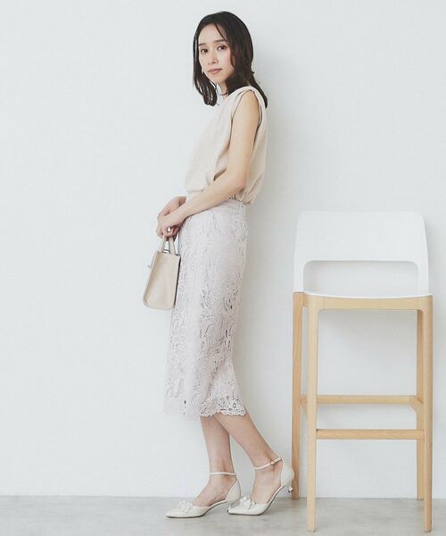 index / インデックス カットソー | タックノースリーブニット【洗濯機洗い可/UVケア/抗ピル】 | 詳細15