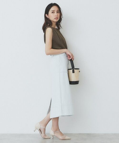 index / インデックス カットソー | タックノースリーブニット【洗濯機洗い可/UVケア/抗ピル】 | 詳細19