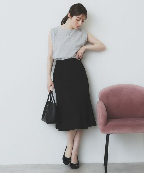 index / インデックス カットソー | タックノースリーブニット【洗濯機洗い可/UVケア/抗ピル】 | 詳細2