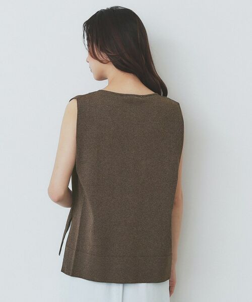 index / インデックス カットソー | タックノースリーブニット【洗濯機洗い可/UVケア/抗ピル】 | 詳細23