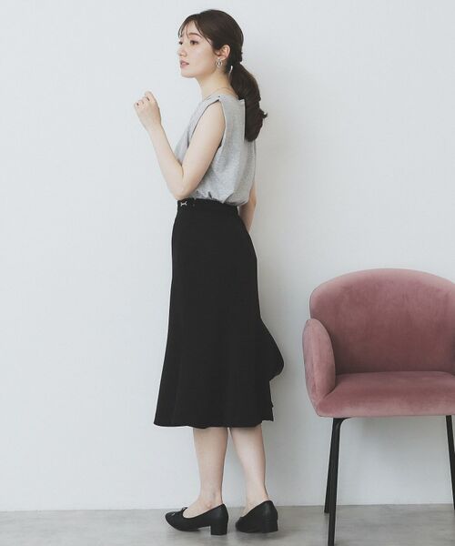 index / インデックス カットソー | タックノースリーブニット【洗濯機洗い可/UVケア/抗ピル】 | 詳細3