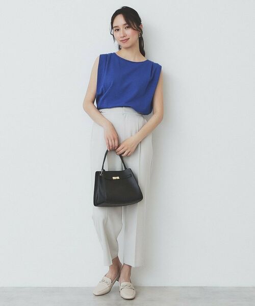 index / インデックス カットソー | タックノースリーブニット【洗濯機洗い可/UVケア/抗ピル】 | 詳細6