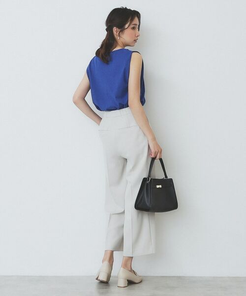 index / インデックス カットソー | タックノースリーブニット【洗濯機洗い可/UVケア/抗ピル】 | 詳細7