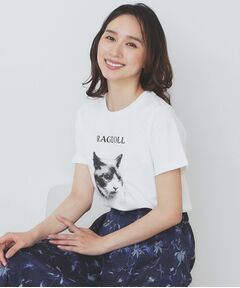 index / インデックス Tシャツ | ねこプリントTシャツ【洗濯機洗い可】