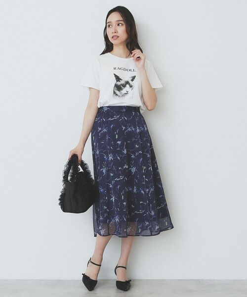 index / インデックス Tシャツ | ねこプリントTシャツ【洗濯機洗い可】 | 詳細10