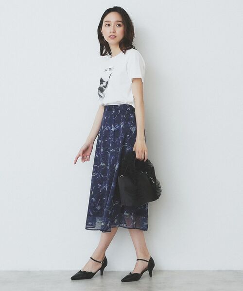 index / インデックス Tシャツ | ねこプリントTシャツ【洗濯機洗い可】 | 詳細11