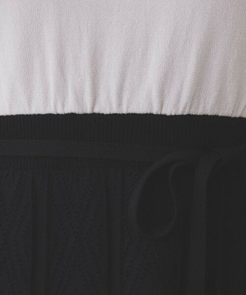 index / インデックス ミニ丈・ひざ丈ワンピース | 柄編みボーダーラインニットワンピース【洗濯機洗い可】 | 詳細12