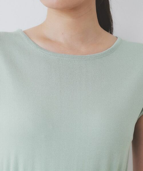 index / インデックス ミニ丈・ひざ丈ワンピース | 柄編みボーダーラインニットワンピース【洗濯機洗い可】 | 詳細22