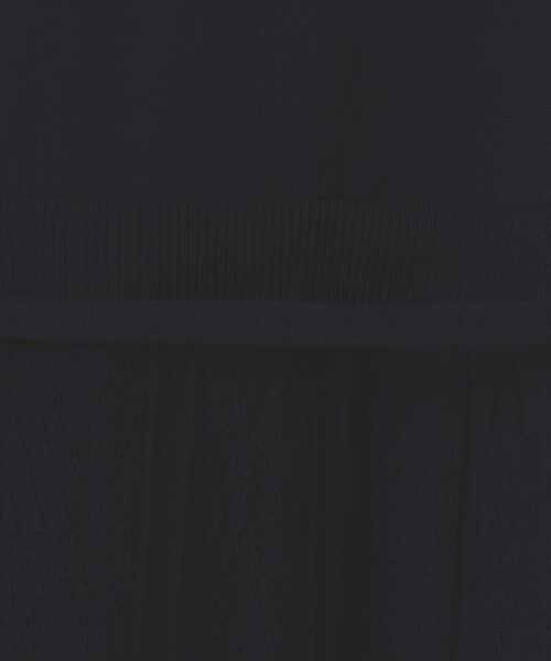 index / インデックス ミニ丈・ひざ丈ワンピース | 柄編みボーダーラインニットワンピース【洗濯機洗い可】 | 詳細6