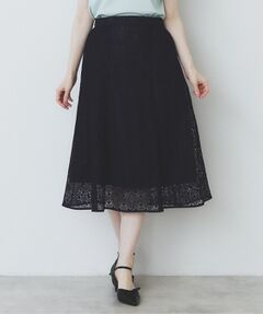 index / インデックス スカート | ジオメレースフレアスカート/セットアップ対応【洗濯機洗い可】