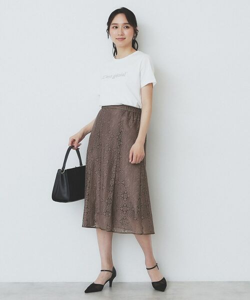 index / インデックス スカート | ジオメレースフレアスカート/セットアップ対応【洗濯機洗い可】 | 詳細11