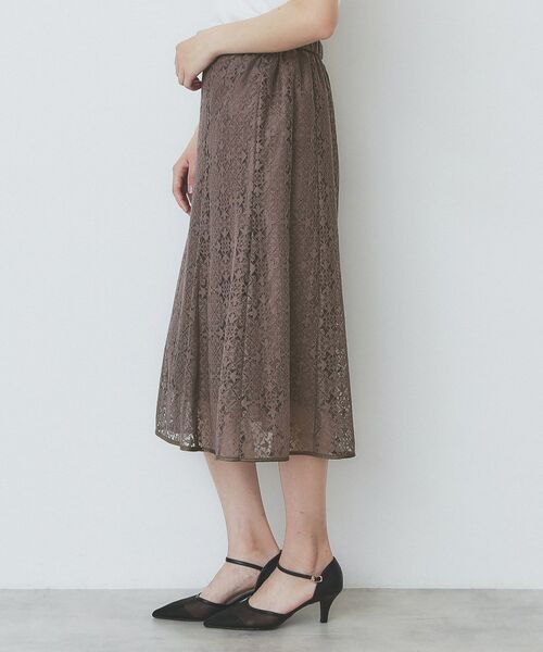 index / インデックス スカート | ジオメレースフレアスカート/セットアップ対応【洗濯機洗い可】 | 詳細14