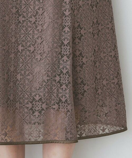 index / インデックス スカート | ジオメレースフレアスカート/セットアップ対応【洗濯機洗い可】 | 詳細18