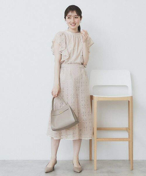 index / インデックス スカート | ジオメレースフレアスカート/セットアップ対応【洗濯機洗い可】 | 詳細2