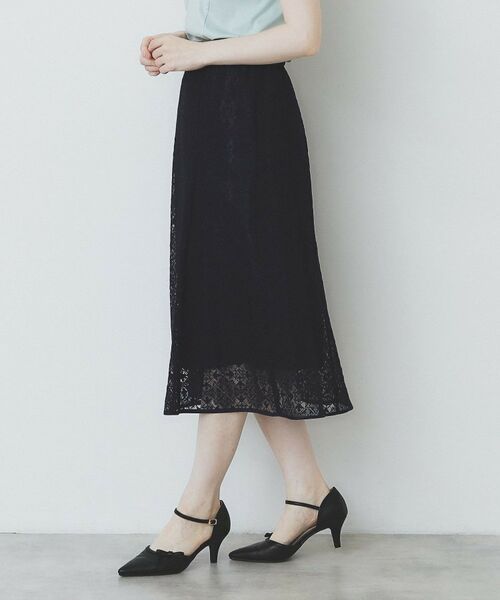 index / インデックス スカート | ジオメレースフレアスカート/セットアップ対応【洗濯機洗い可】 | 詳細5