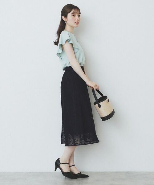 index / インデックス スカート | ジオメレースフレアスカート/セットアップ対応【洗濯機洗い可】 | 詳細7