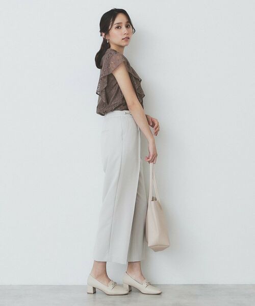 index / インデックス シャツ・ブラウス | ジオメレースフレアスリーブブラウス/セットアップ対応【洗濯機洗い可】 | 詳細11