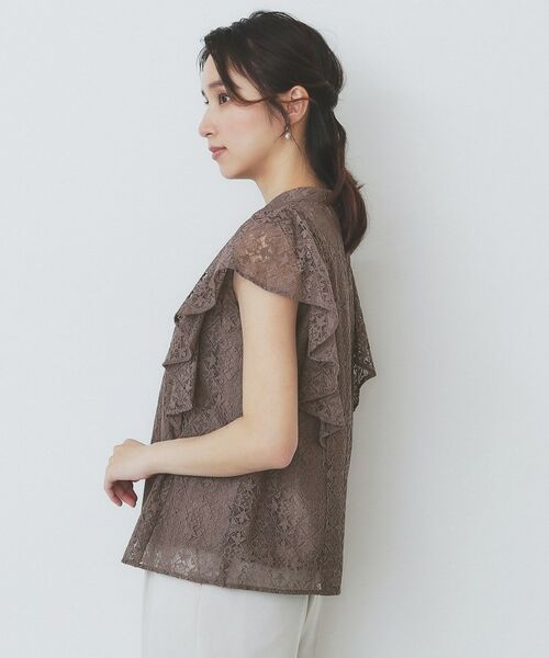 index / インデックス シャツ・ブラウス | ジオメレースフレアスリーブブラウス/セットアップ対応【洗濯機洗い可】 | 詳細14