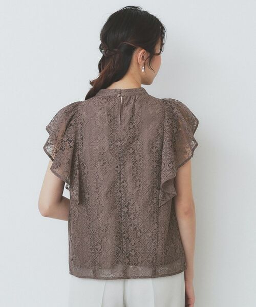 index / インデックス シャツ・ブラウス | ジオメレースフレアスリーブブラウス/セットアップ対応【洗濯機洗い可】 | 詳細15