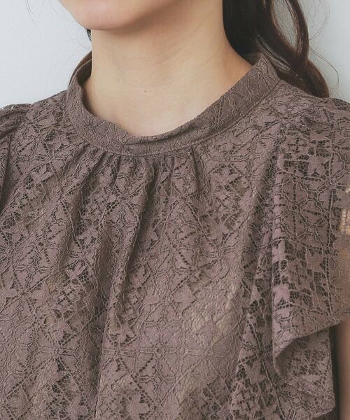 index / インデックス シャツ・ブラウス | ジオメレースフレアスリーブブラウス/セットアップ対応【洗濯機洗い可】 | 詳細16