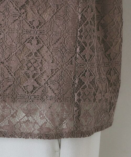 index / インデックス シャツ・ブラウス | ジオメレースフレアスリーブブラウス/セットアップ対応【洗濯機洗い可】 | 詳細19