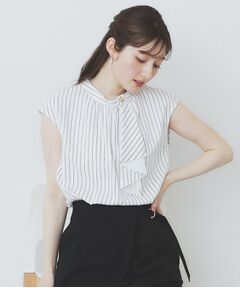 index / インデックス シャツ・ブラウス | アシンメトリーボウタイブラウス【洗濯機洗い可】