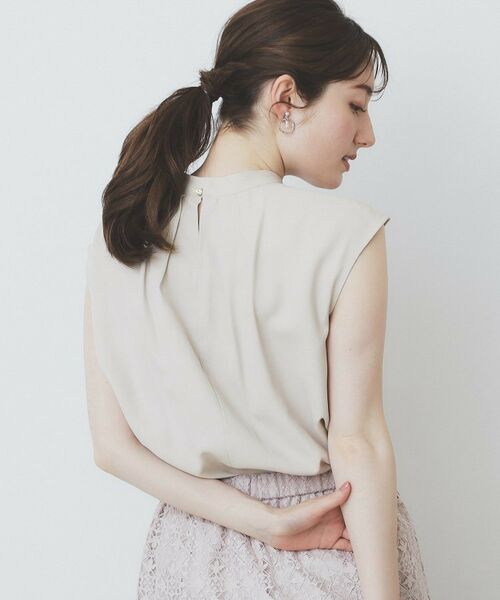 index / インデックス シャツ・ブラウス | アシンメトリーボウタイブラウス【洗濯機洗い可】 | 詳細1