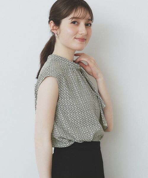 index / インデックス シャツ・ブラウス | アシンメトリーボウタイブラウス【洗濯機洗い可】 | 詳細13