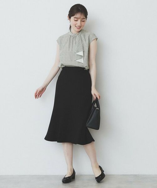 index / インデックス シャツ・ブラウス | アシンメトリーボウタイブラウス【洗濯機洗い可】 | 詳細14