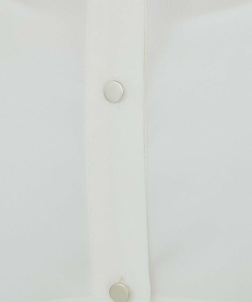 index / インデックス シャツ・ブラウス | ダブルフリルバンドカラーブラウス【洗濯機洗い可/イージーアイロン/防シワ】 | 詳細16